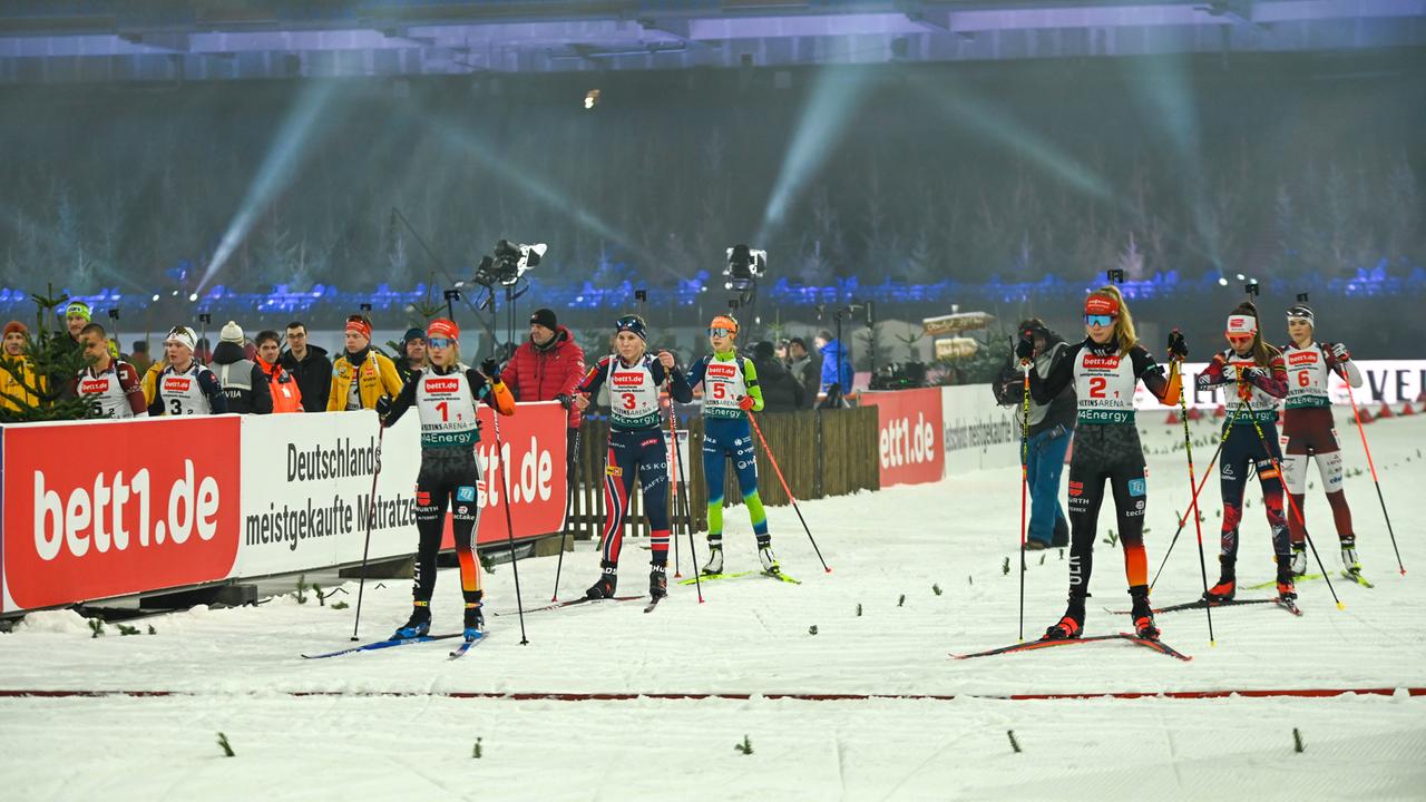 Biathlon auf Schalke Massenstartrennen im ReLive ZDFmediathek