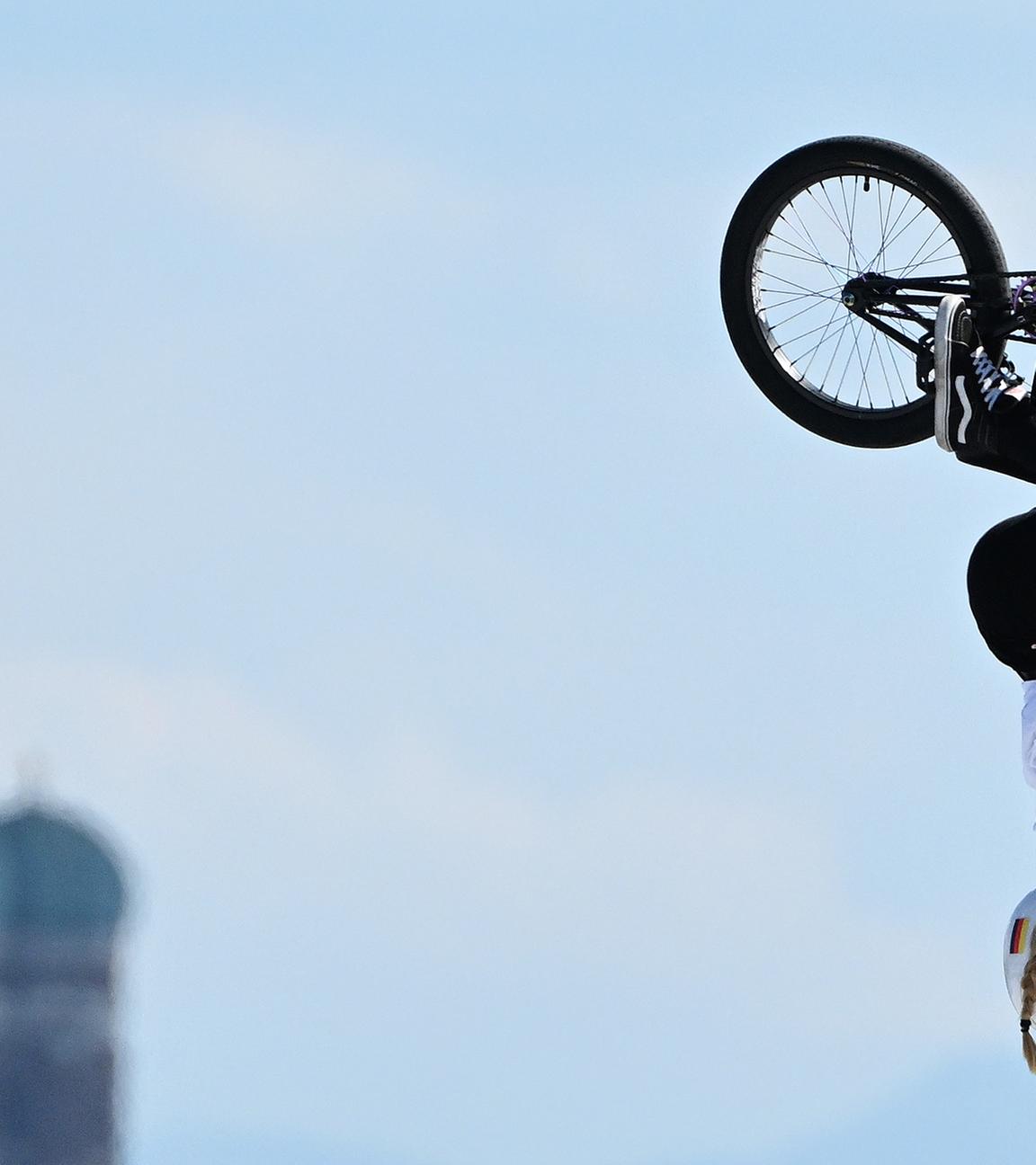 European Championships, Europameisterschaft, BMX, Frauen, Finale, Olympiaberg. Die deutsche Kim Lea Müller startet beim Finale. 