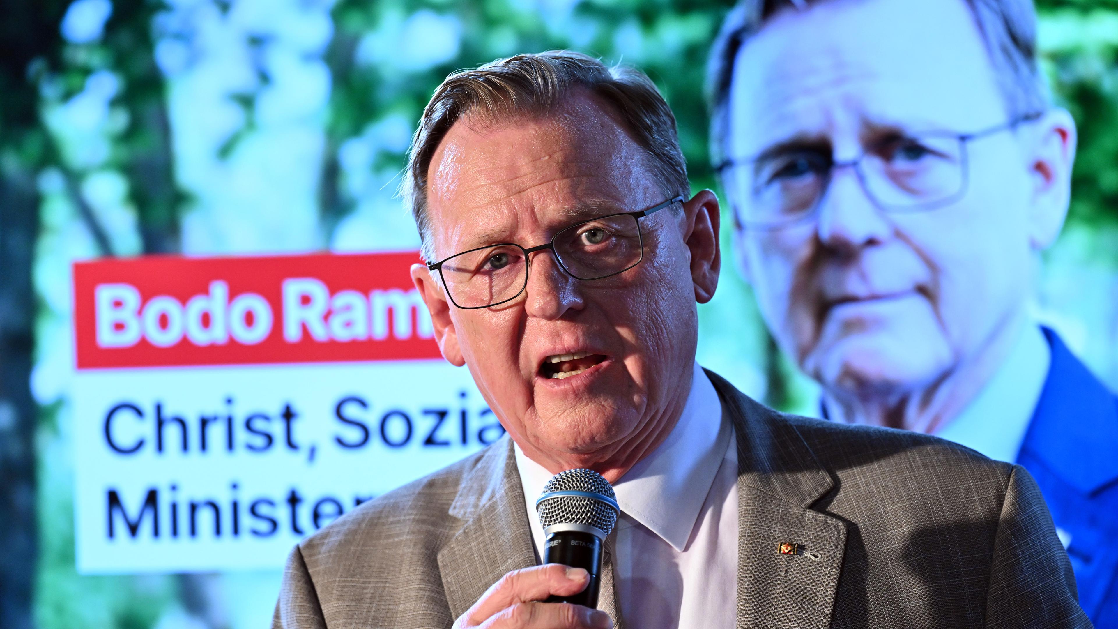 Thüringen, Erfurt: Bodo Ramelow (Die Linke), Ministerpräsident von Thüringen