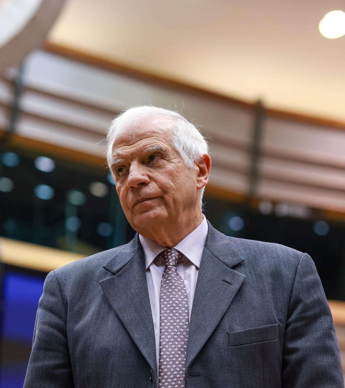 EU-Chefdiplomat Josep Borrell während einer Plenarsitzung des Europäischen Parlaments in Brüssel