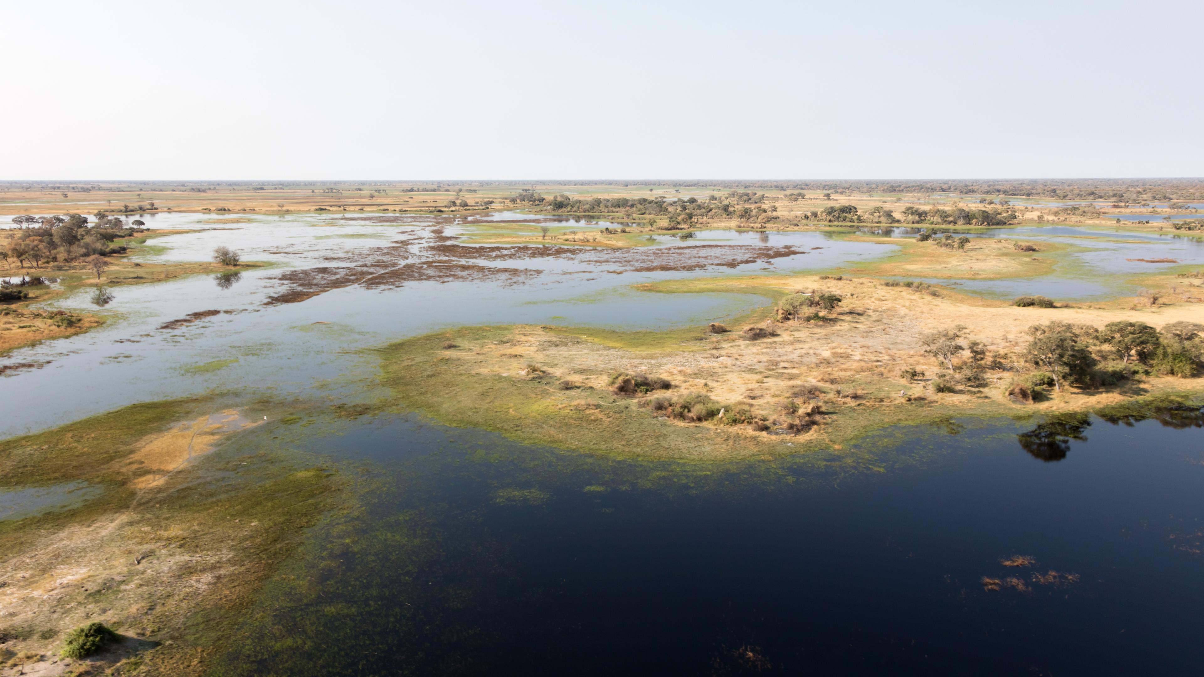 Das Okovango-Delta in Botsuana.