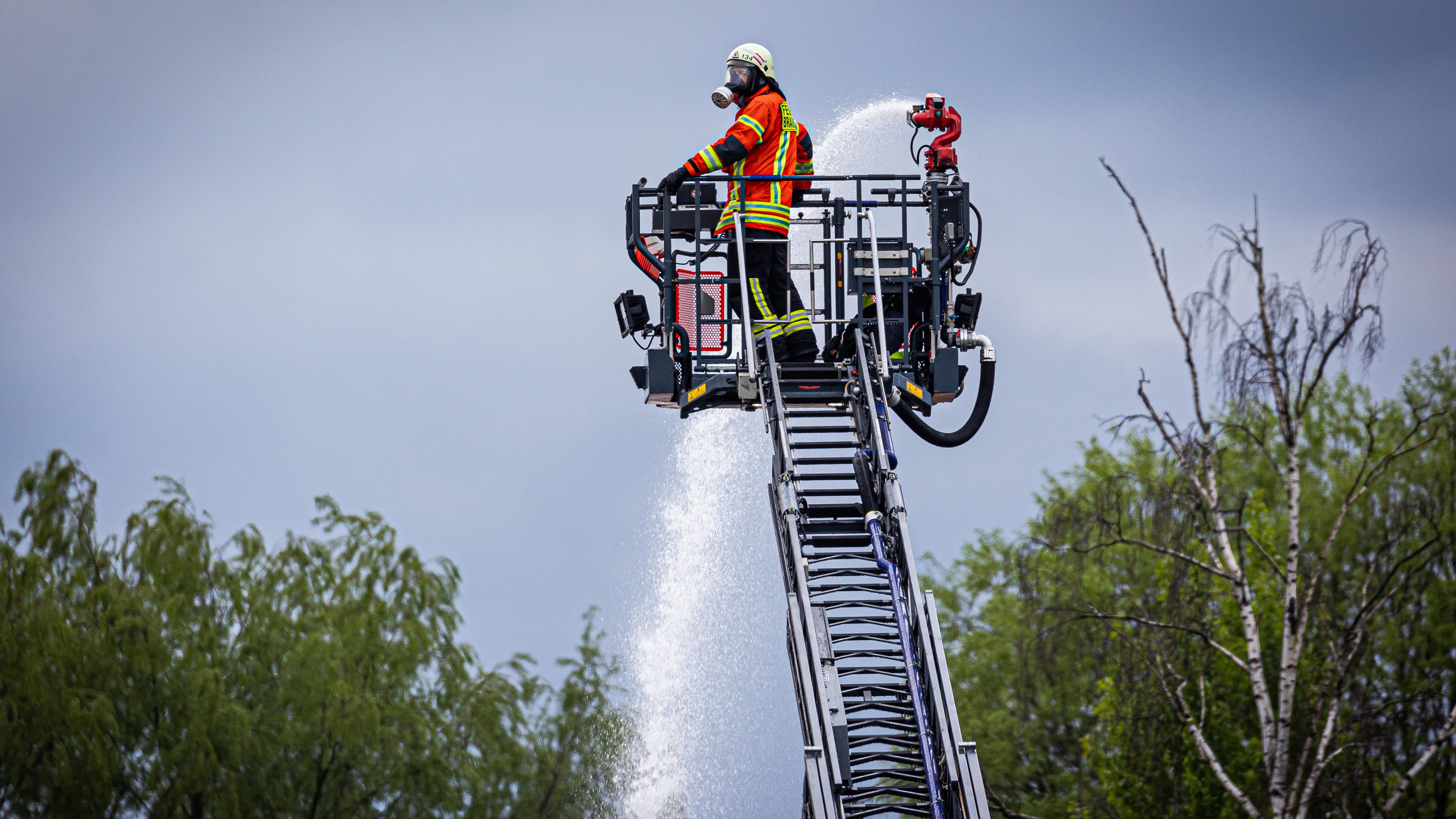 Feuerwehr im Löscheinsatz