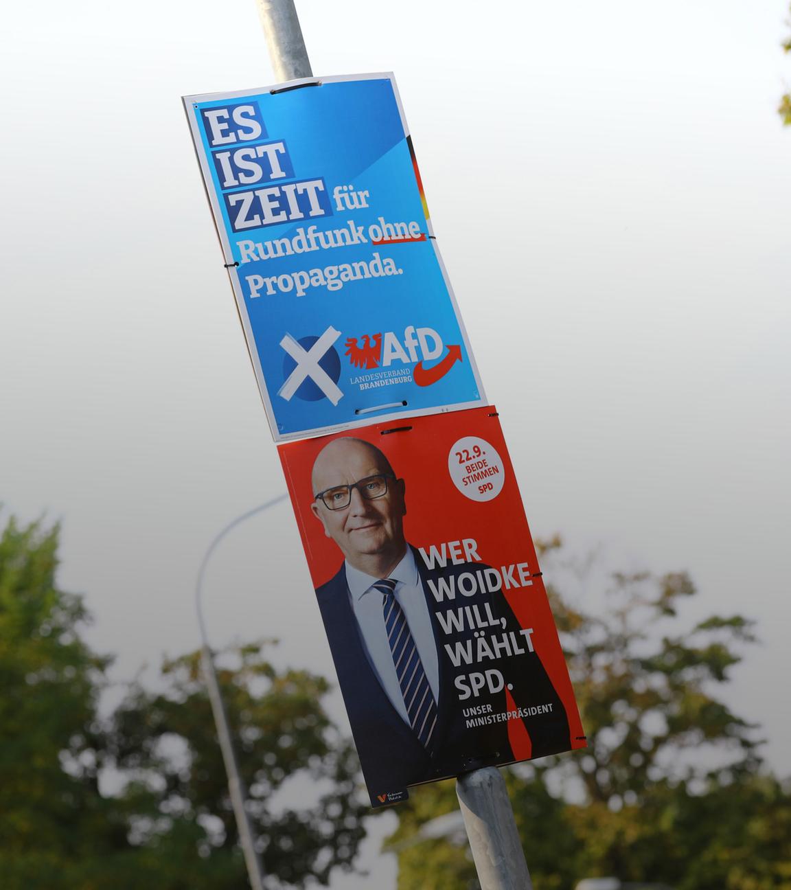 Wahlkampf in Brandenburg.