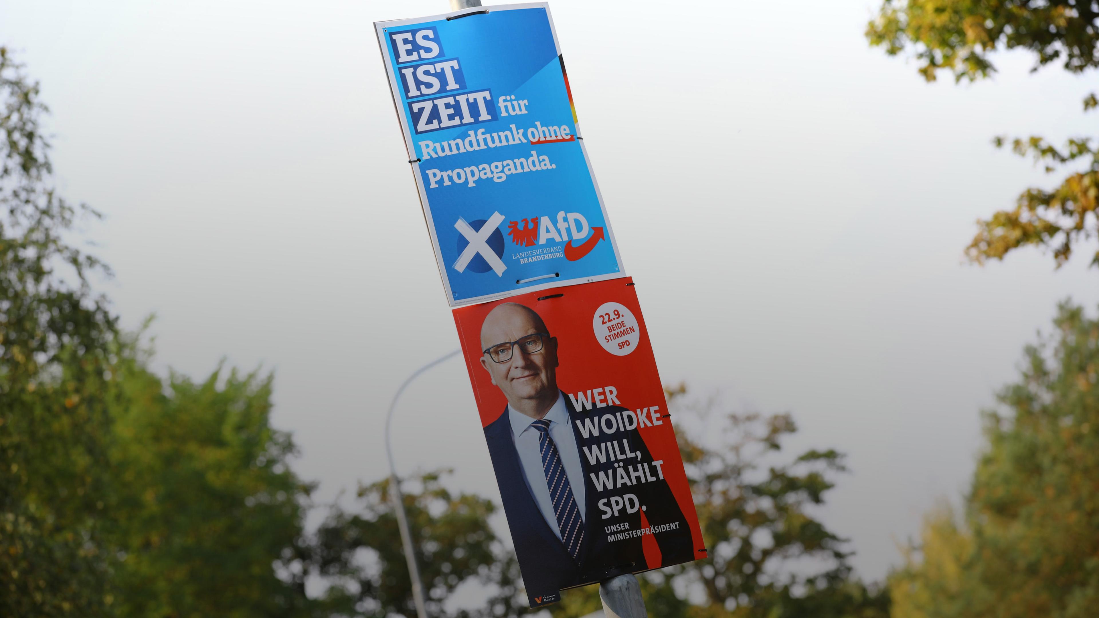 Wahlkampf in Brandenburg.