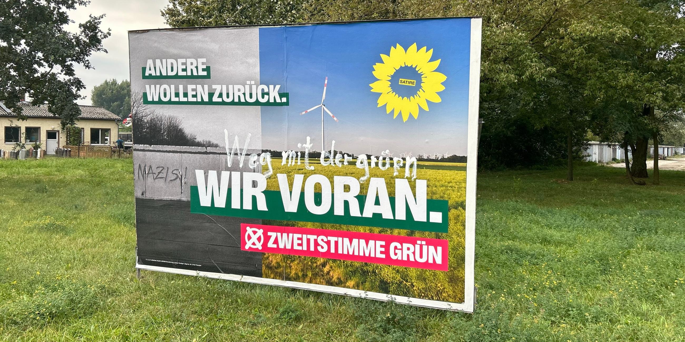 Ein Wahlplkat der Grünen