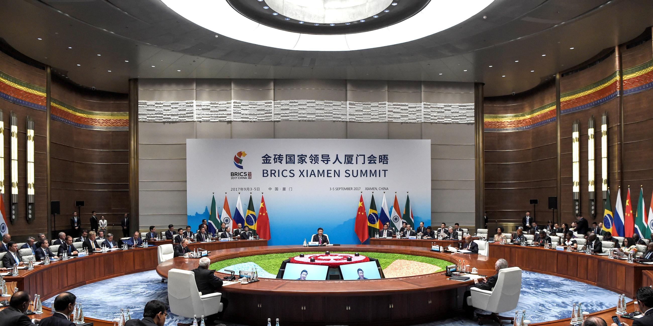 brics leaders attend the brics summit in xiamen, china