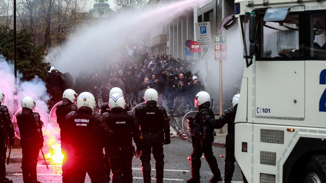 Ausschreitungen bei Corona-Demo in Brüssel