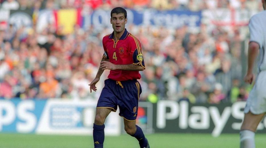 Josep Guardiola am Ball