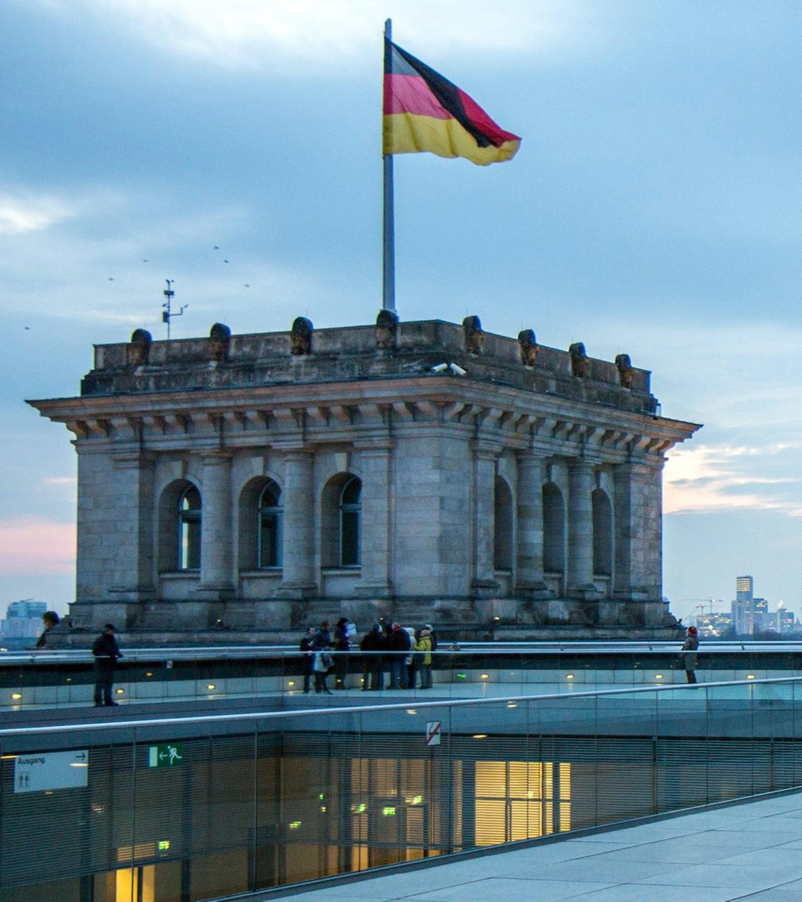 Kuppel des Reichstagsgebäudes in Berlin