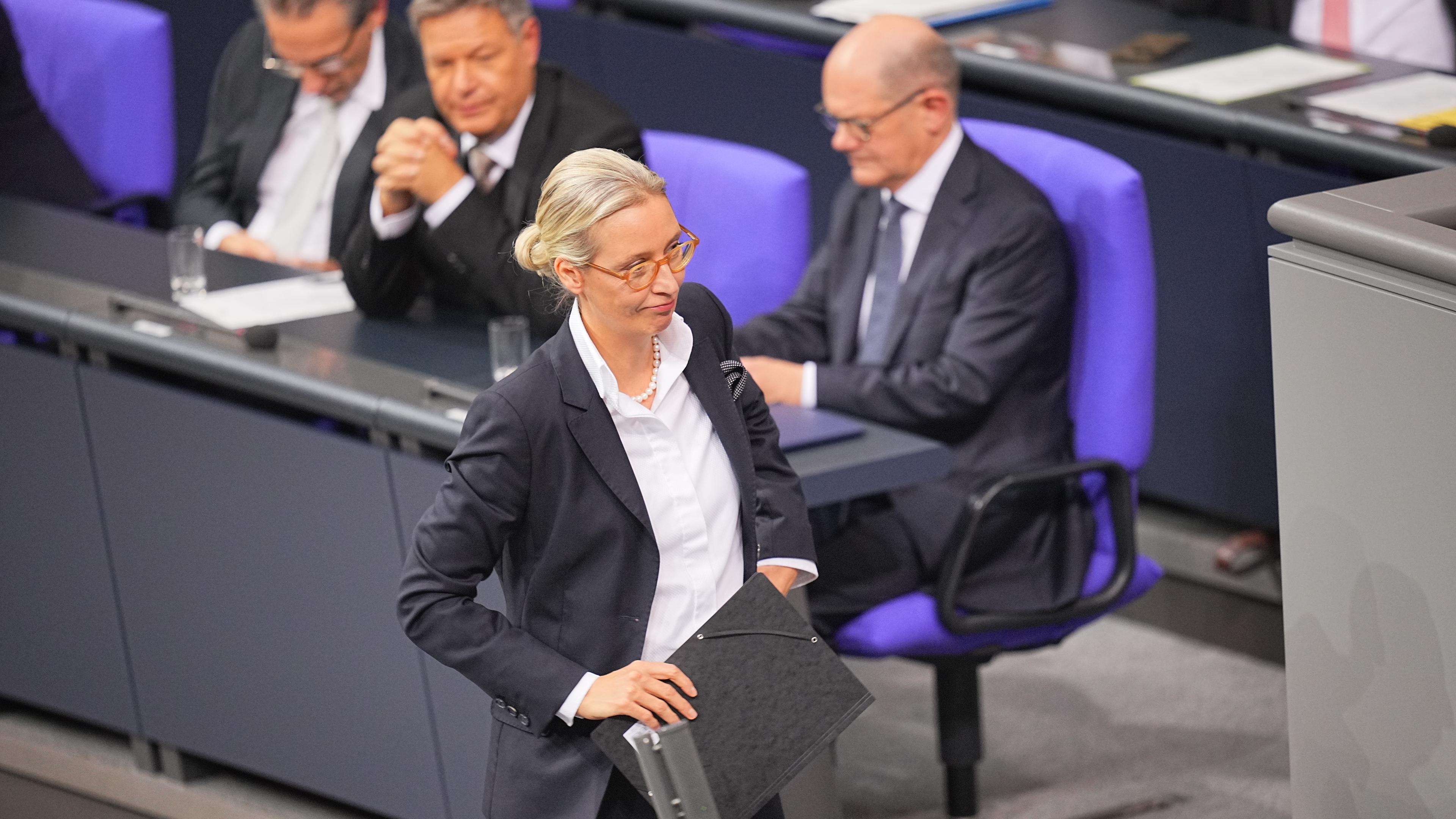 Alice Weidel hält Rede im Bundestag