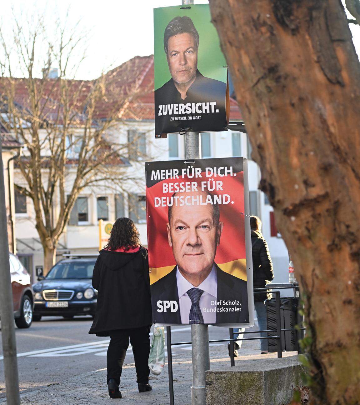 Wahlplakate zur Bundestagswahl 2025 in Baden-Württemberg