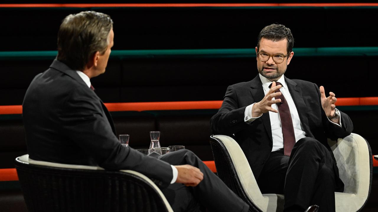 Justizminister Marco Buschmann zu Gast in der Sendung von Markus Lanz.