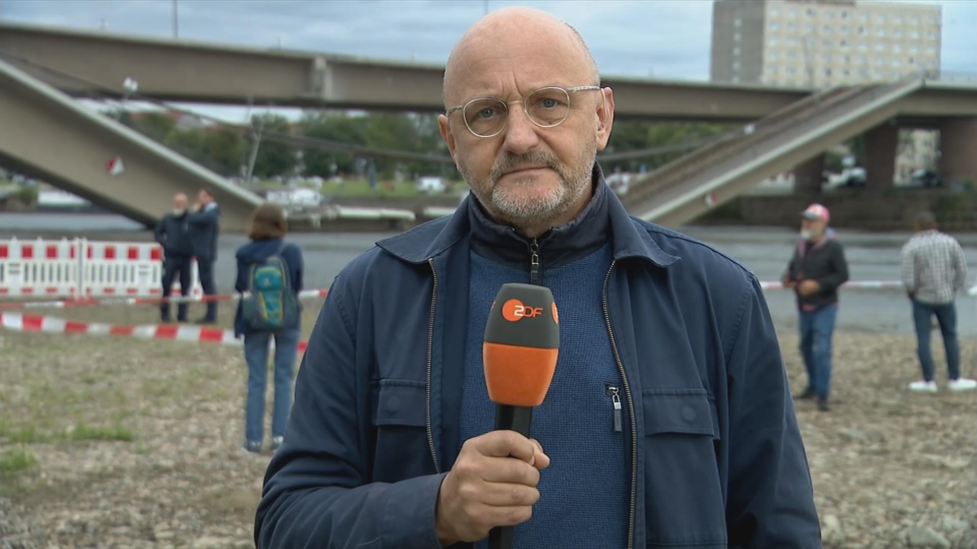 ZDF-Reporter Thomas Bärsch berichtet aus Dresden