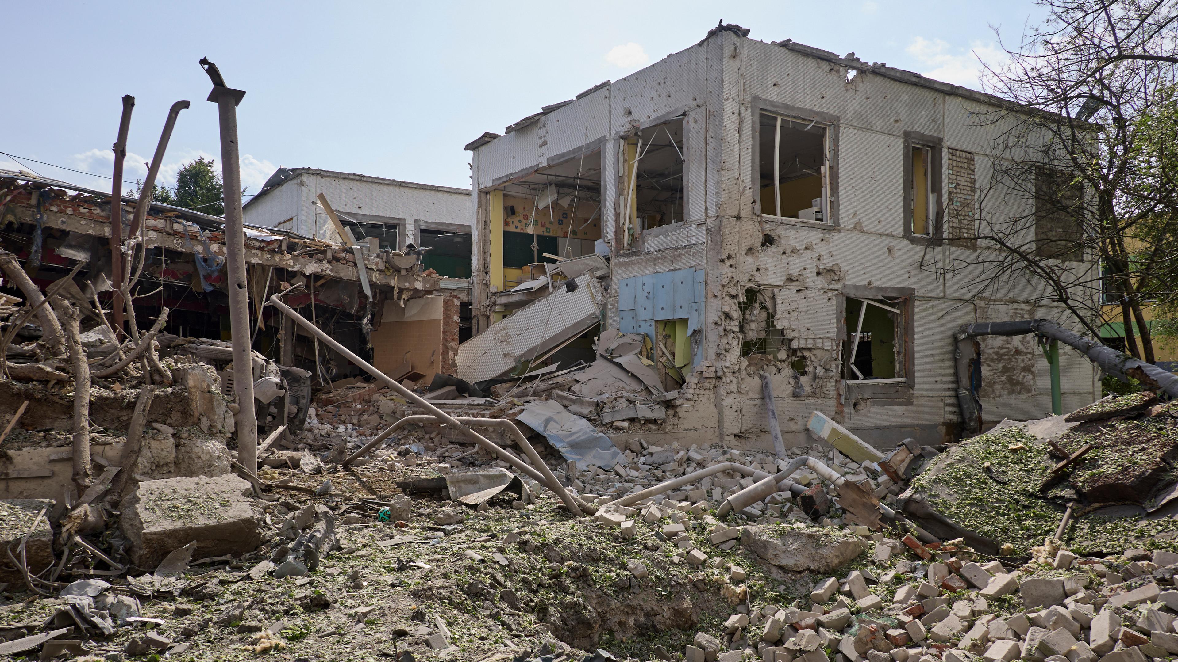 Zerstörung in Charkiw.