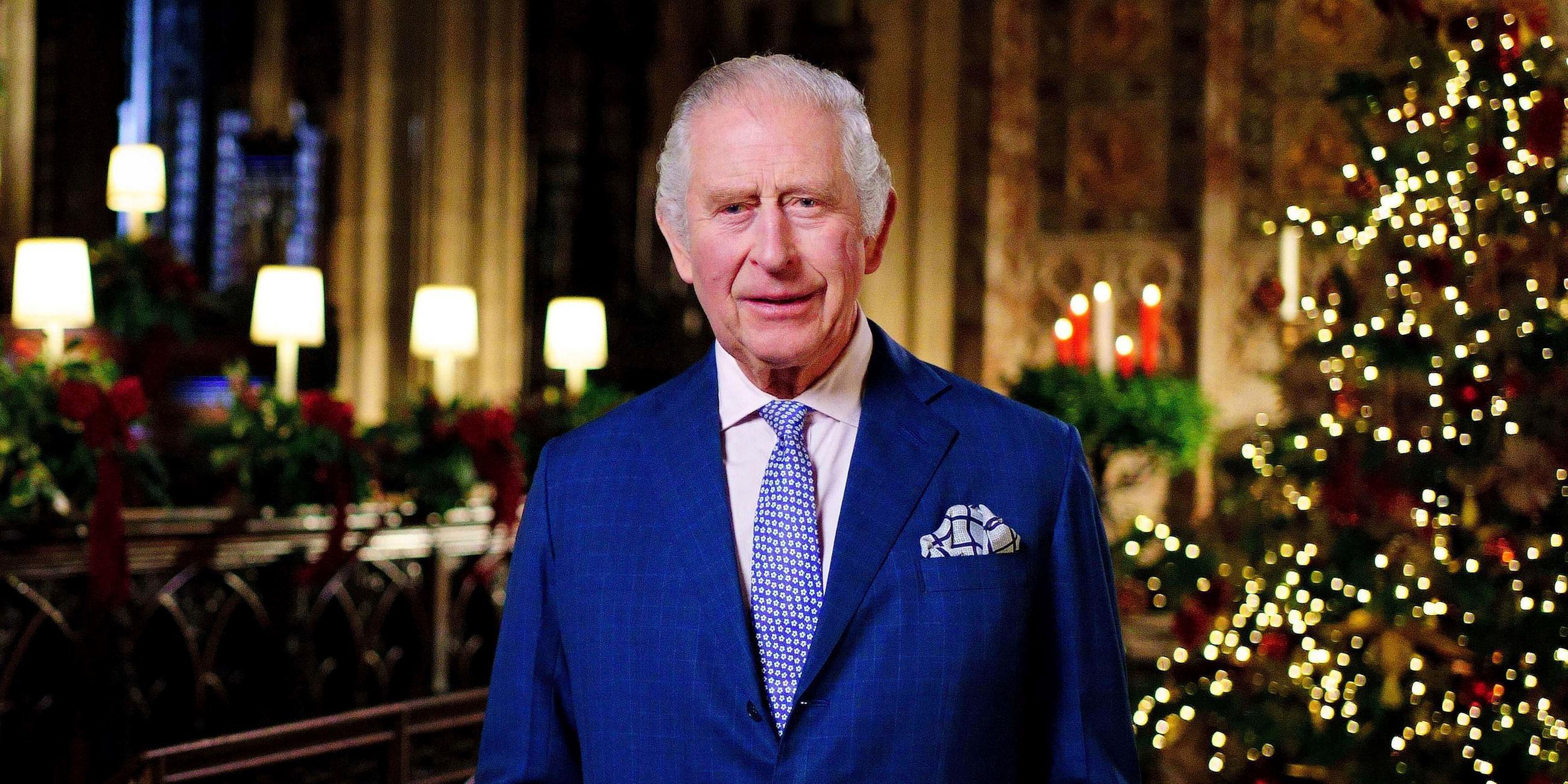 König Charles III. hält seine erste Weihnachtsansprache in der St.Georg-Kapelle auf Schloss Windsor