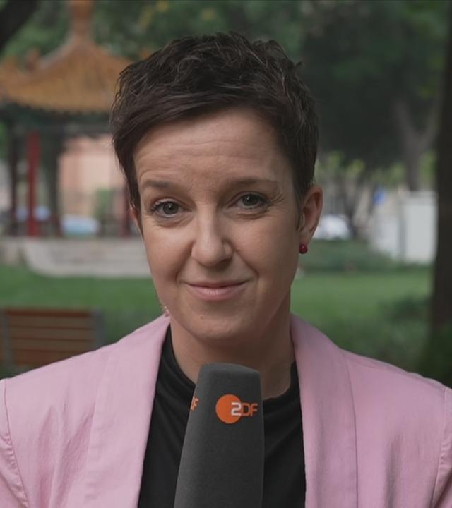 ZDF-Korrespondentin Miriam Steimer in Peking zur Europawahl 2024