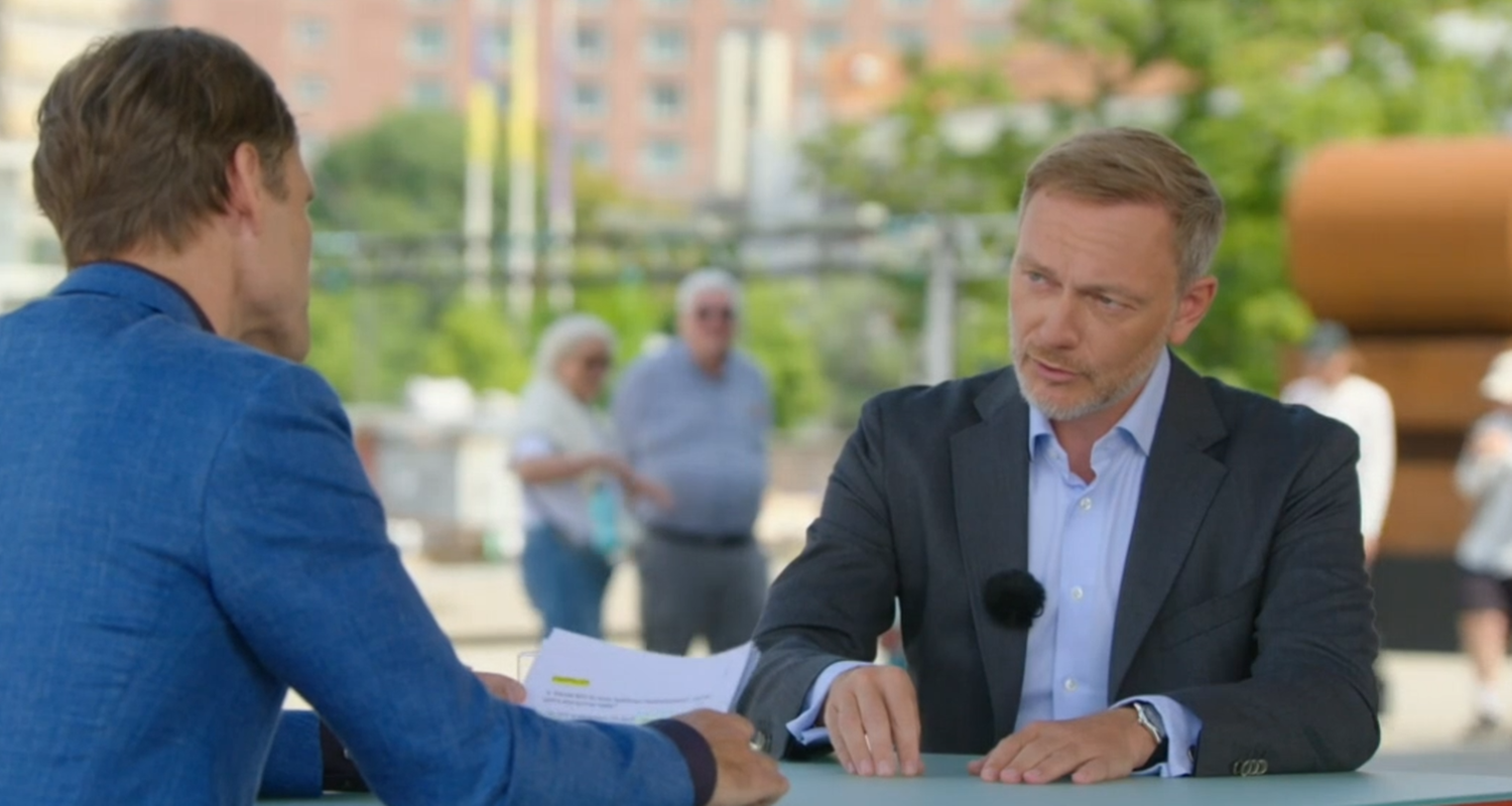 Christian Lindner im ZDF-Sommerinterview