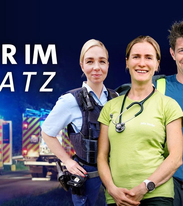 Helfer im Einsatz