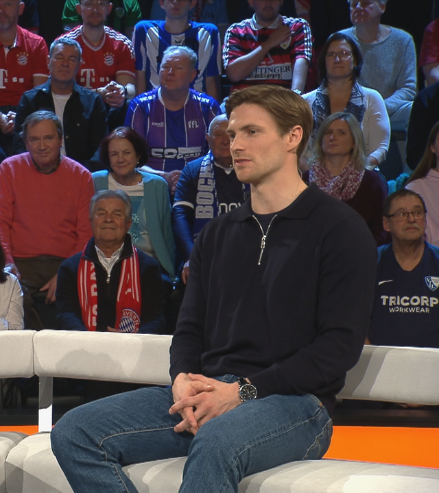 Die Handball-Nationalspieler Marko Grgic und Rune Dahmke im aktuellen Sportstudio.