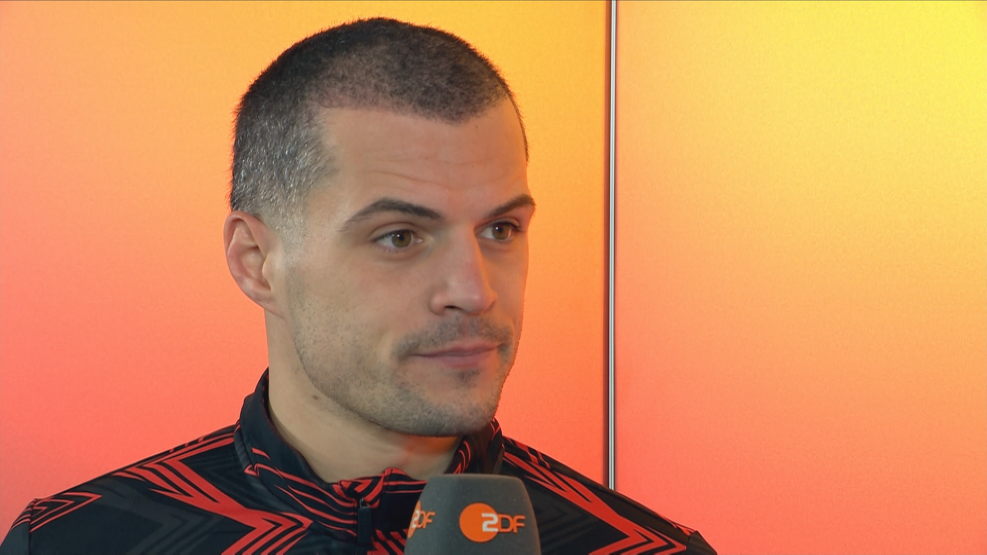 Leverkusens Granit Xhaka im Interview beim aktuellen Sportstudio.