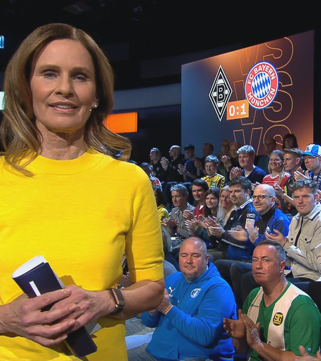 Moderatorin Kathrin Müller-Hohenstein im aktuellen Sportstudio.