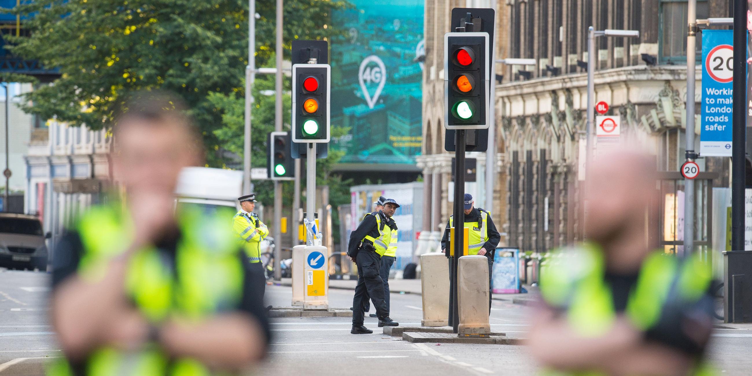 Polizisten in London