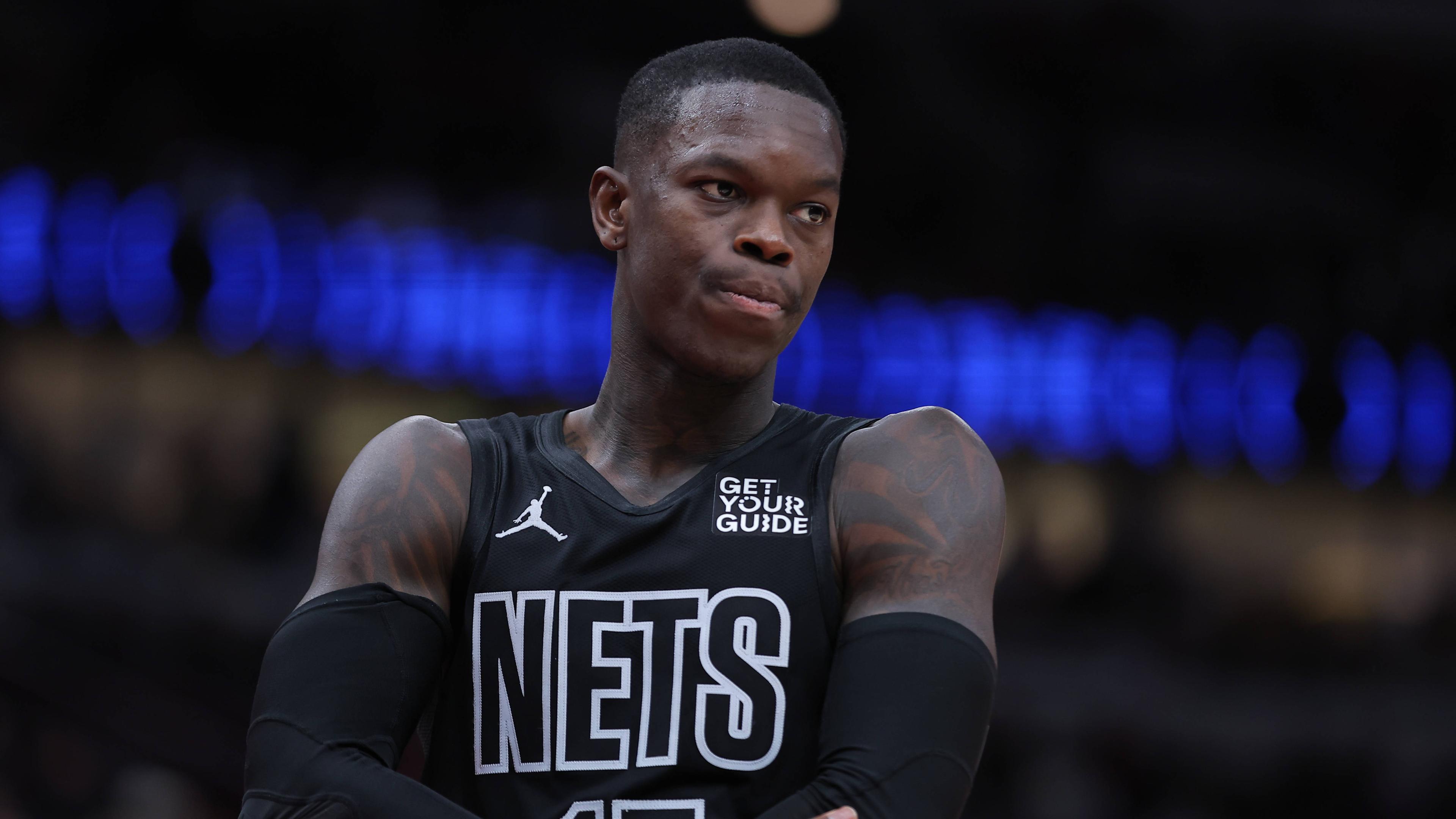 Dennis Schröder (17) von den Brooklyn Nets in der ersten Halbzeit des Spiels.