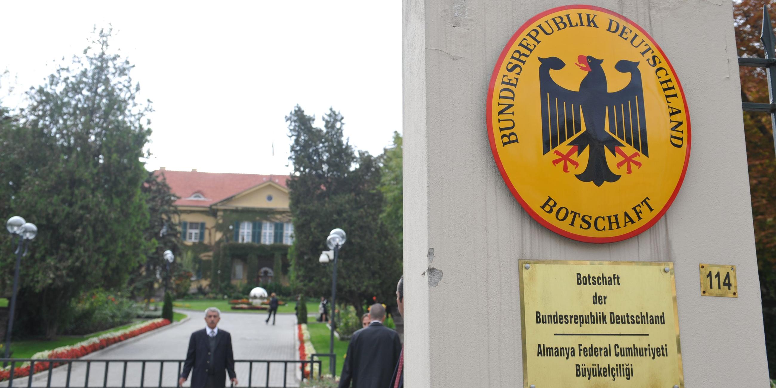 Die deutsche Botschaft in Ankara 