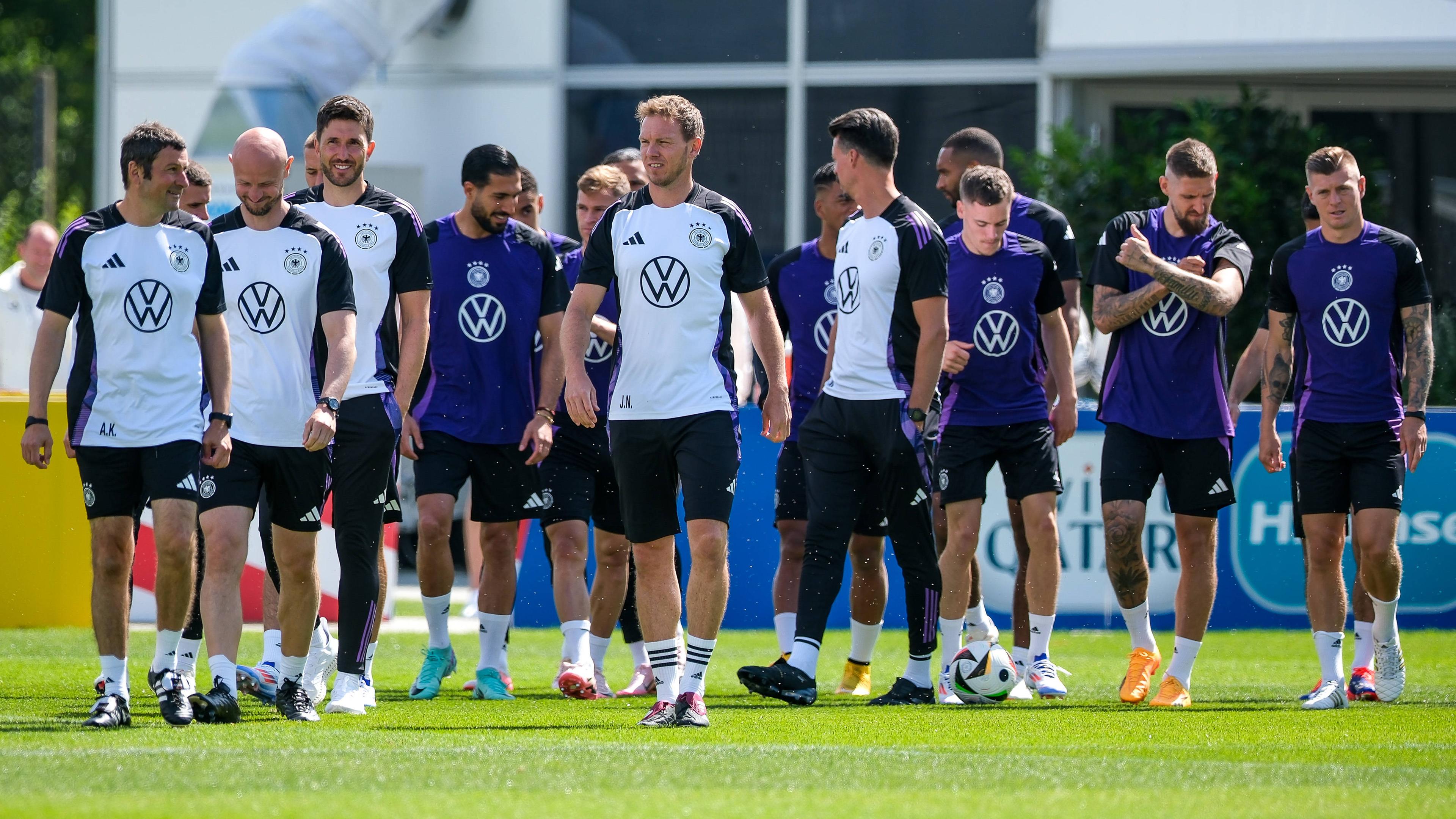 Bundestrainer Nagelsmann und seine Mannschaft im DFB-Camp in Herzogenaurach