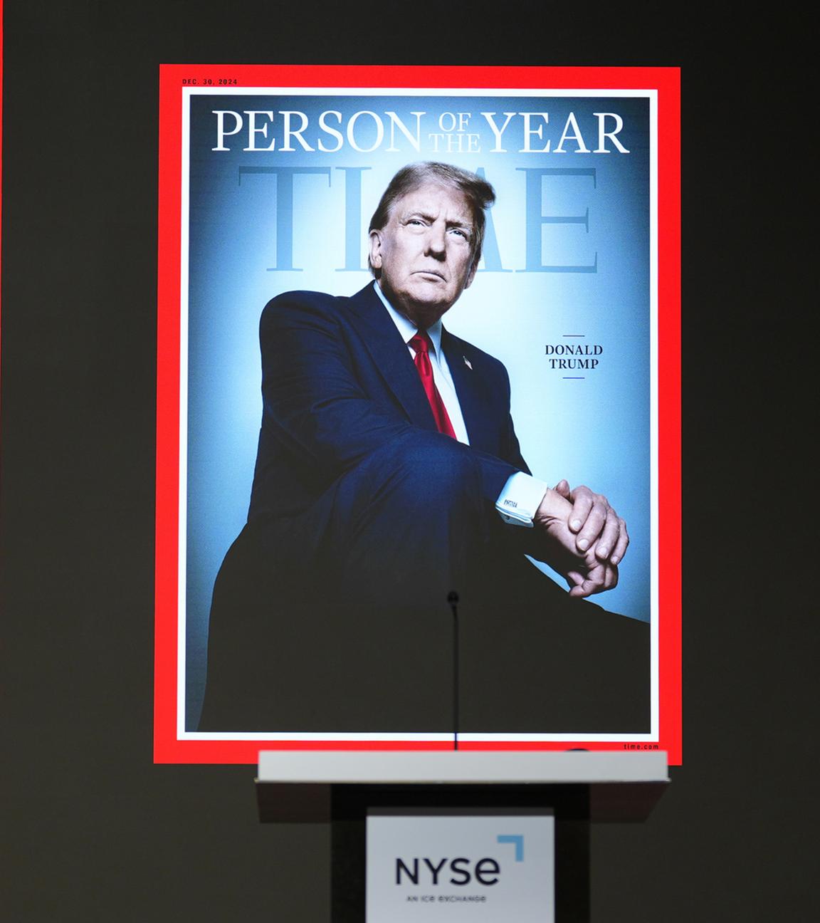 Das Titelbild der Person des Jahres des US-amerikanische "Time"-Magazins zeigt den designierten US-Präsidenten Donald Trump