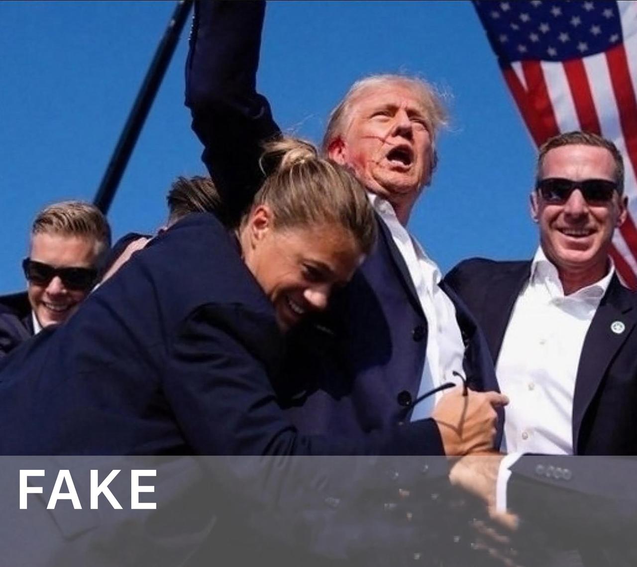 Donald Trump, Fake, Security Service, X