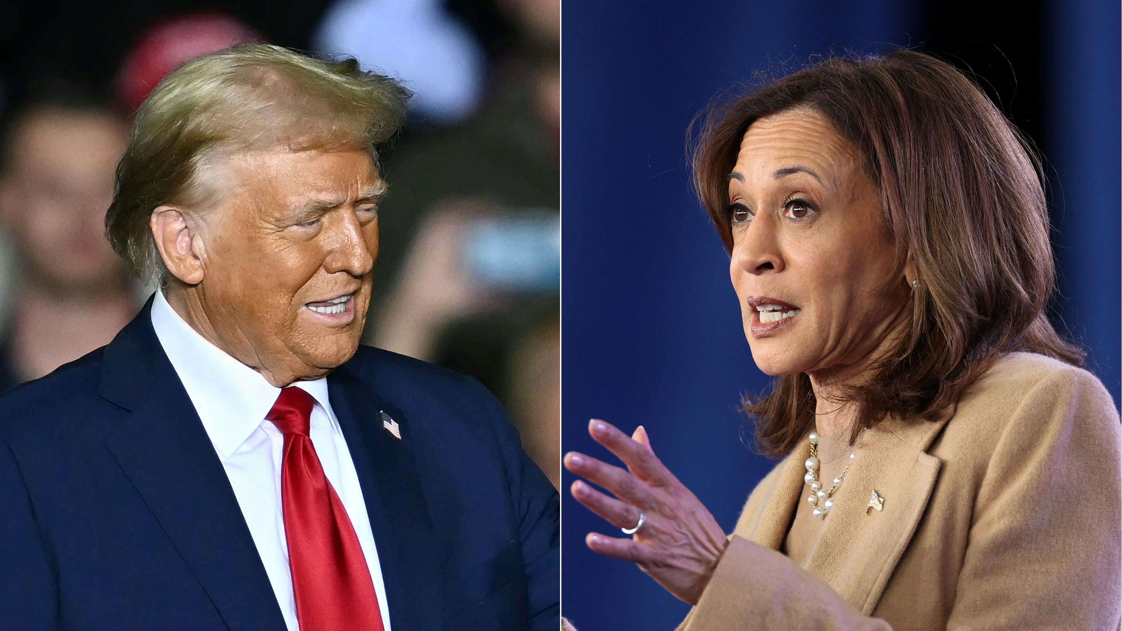 Donald Trump, Kamala Harris