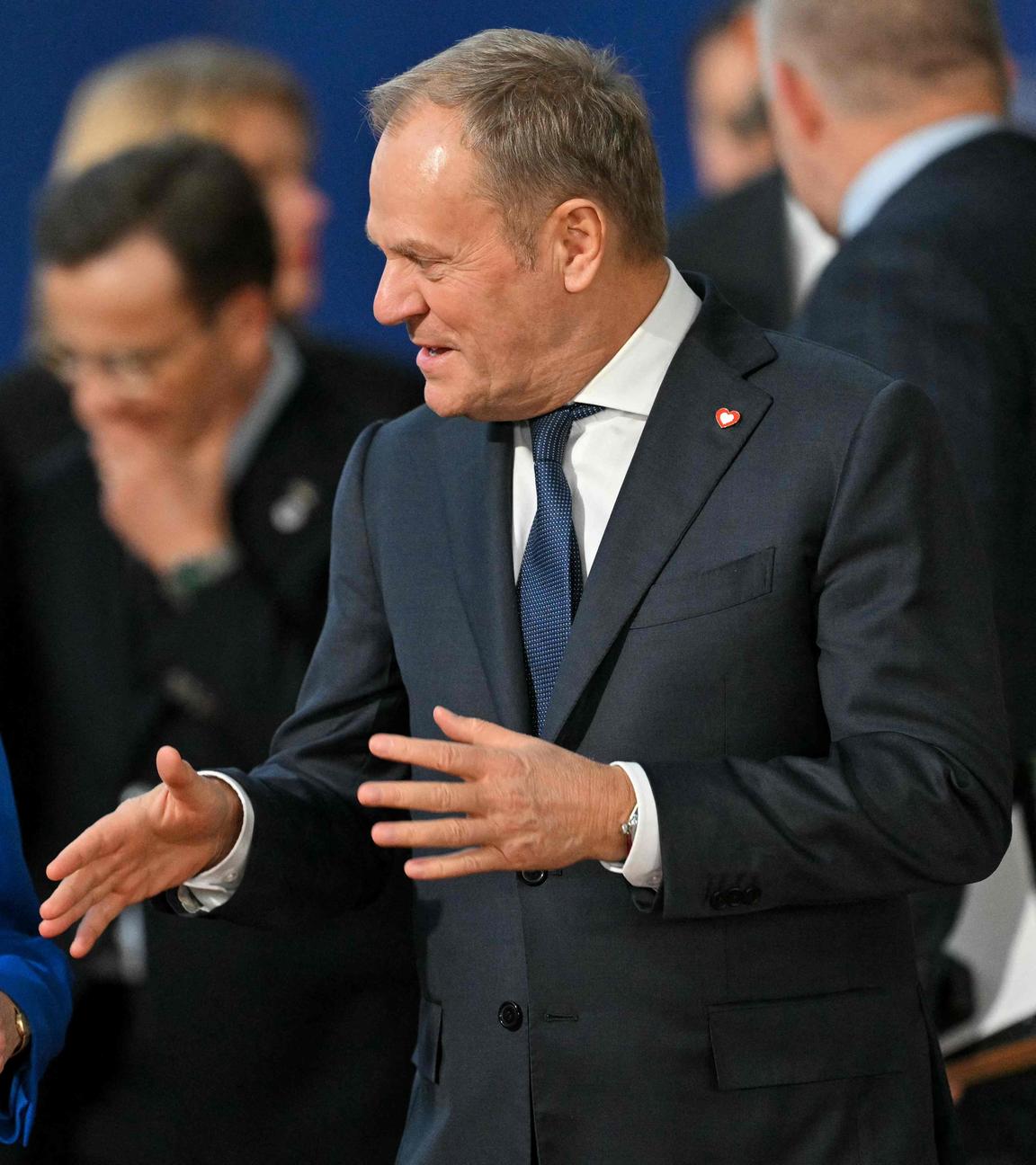 Polens Premierminister Donald Tusk an der Seite von EU-Kommissionspräsidentin Ursula von der Leyen