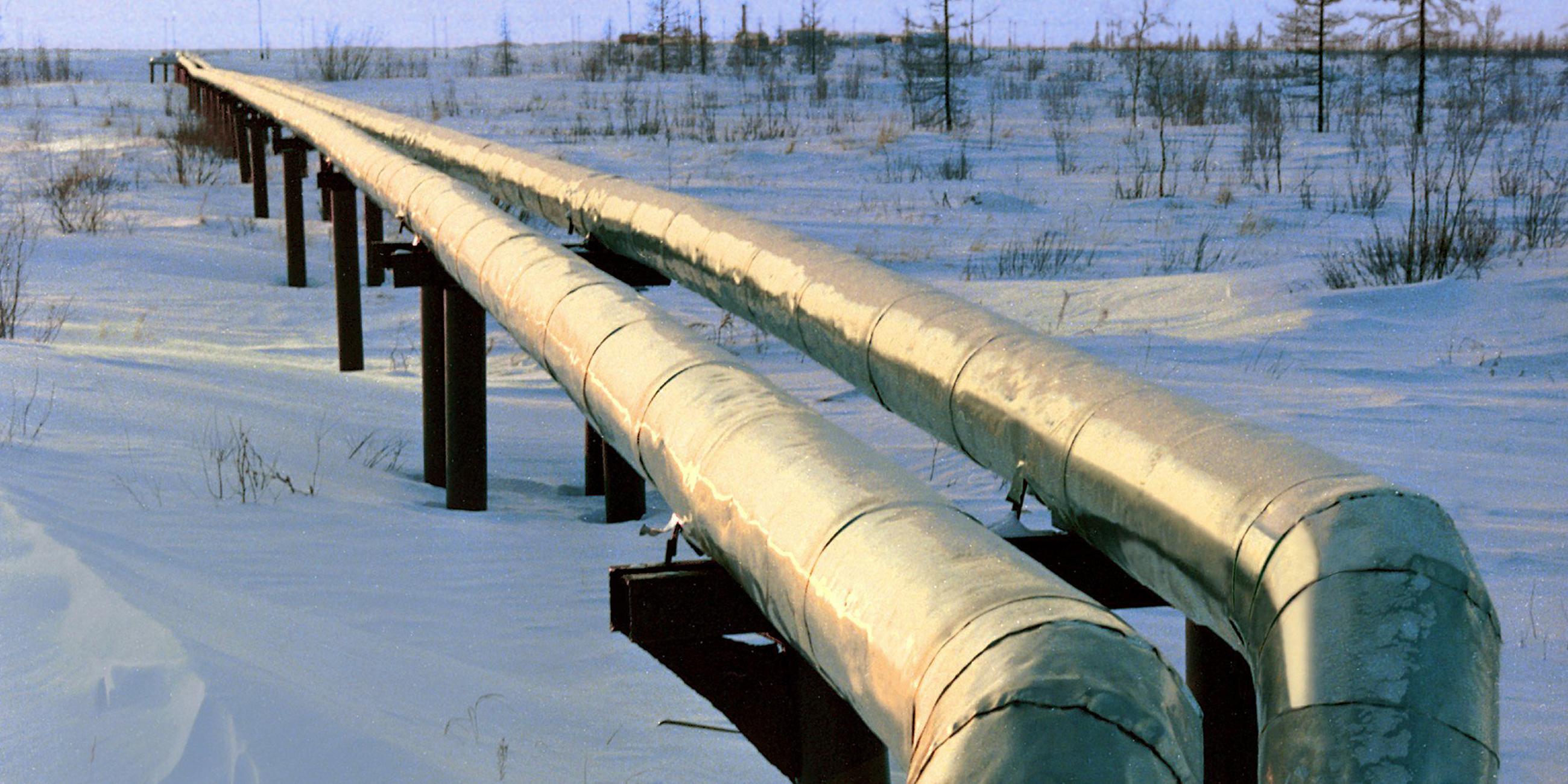 Eine Gaspipeline des deutsch-russischen Joint Ventures Achimgaz in Russland (undatiertes Handout).