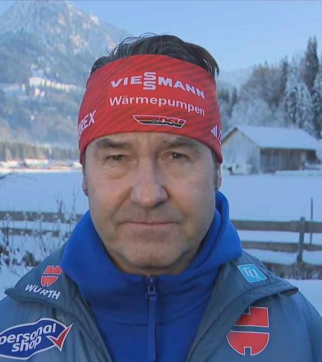 Horst Hüttel, DSV-Sportdirektor Skisprung, im ZDF-Interview