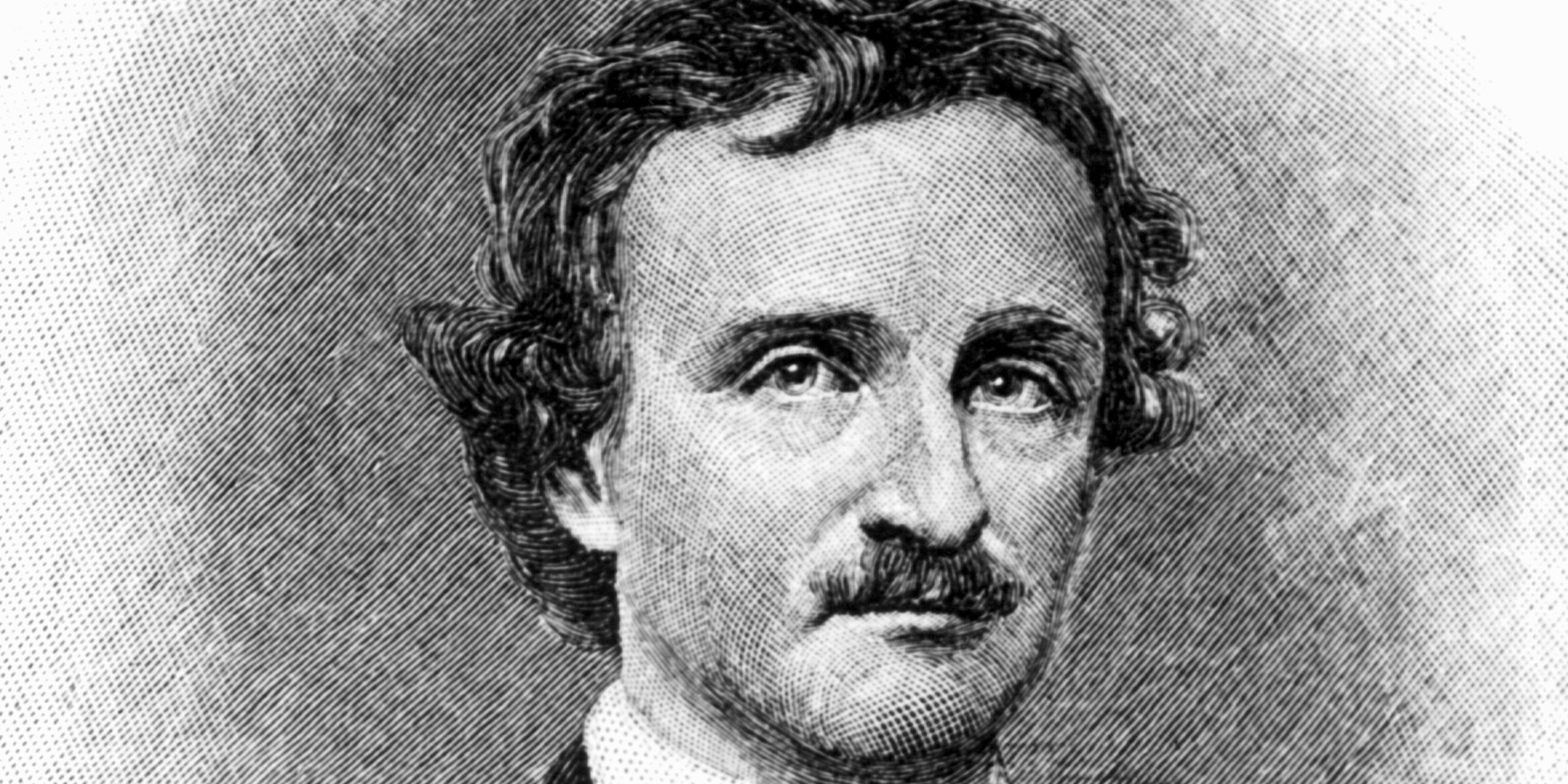 Der amerikanische Schriftsteller Edgar Allan Poe