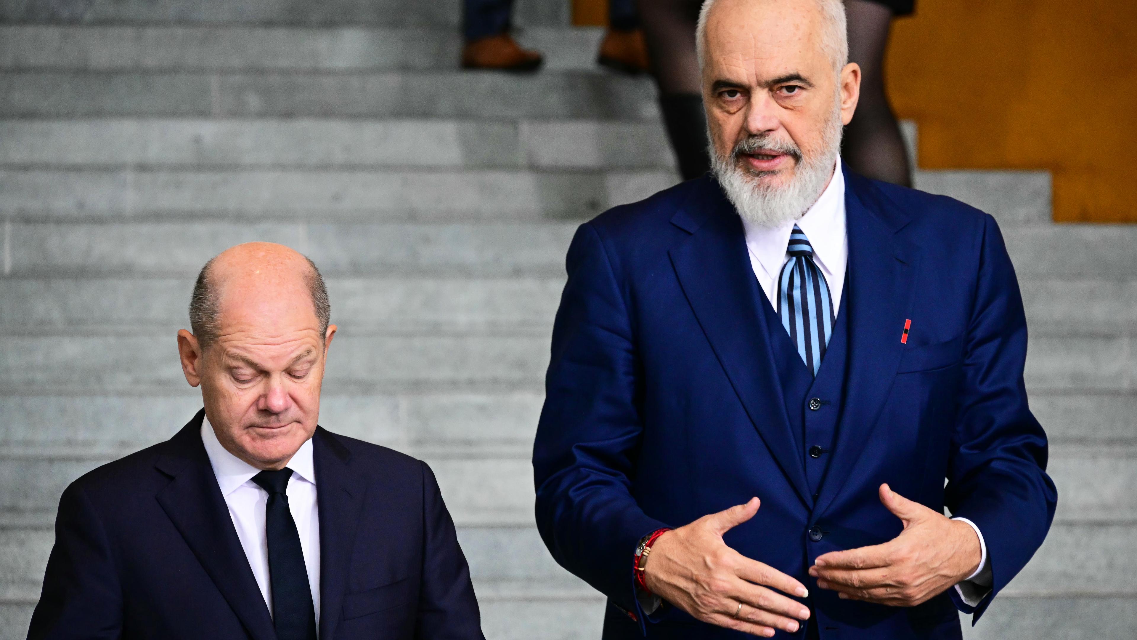 Olaf Scholz und Edi Rama