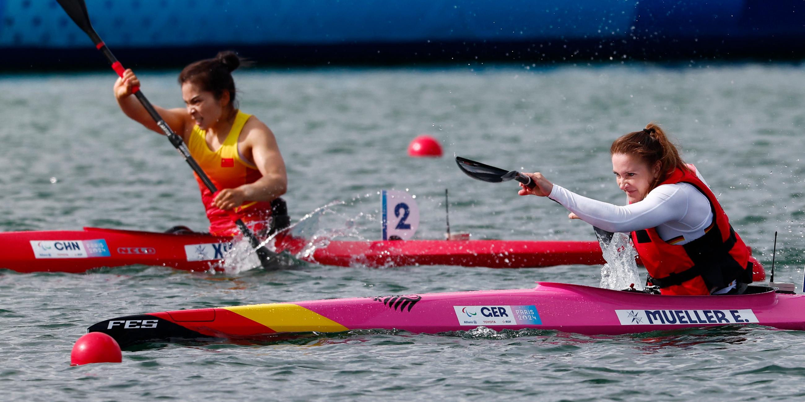 Maosan Xie aus China und Edina Müller am 08.09.2024.