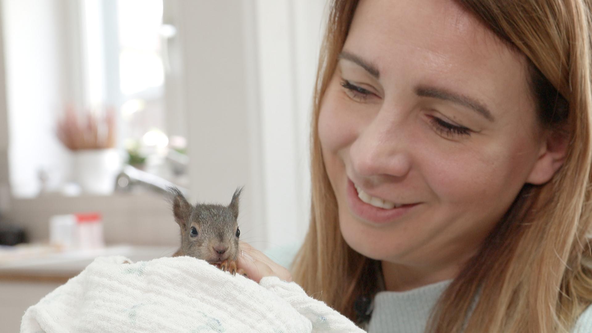 Magdalena mit Eichhörnchen