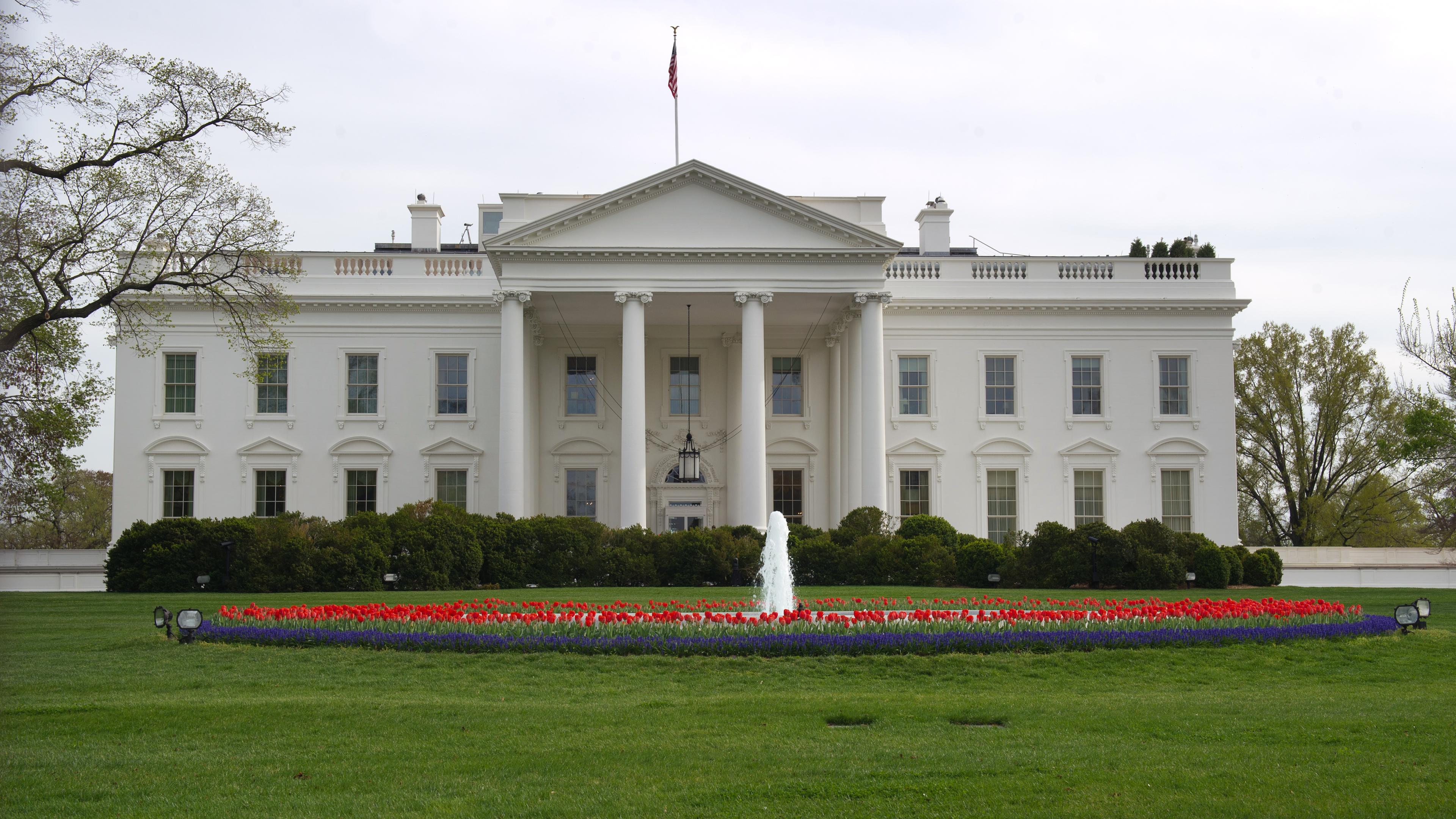 Das Weiße Haus in der Stadt Washington.