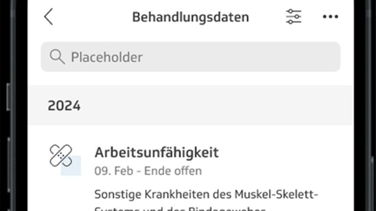 Beispielscreenshot, wie die App aussehen könnte