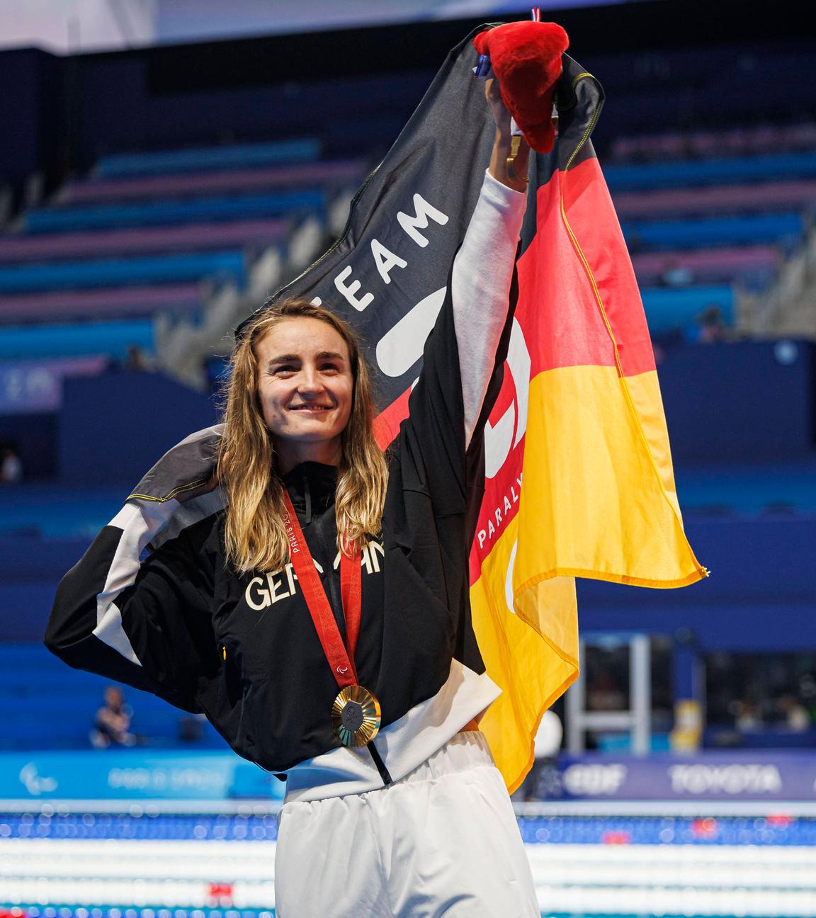 Para-Schwimmerin Elena Krawzow am 05.09.24.