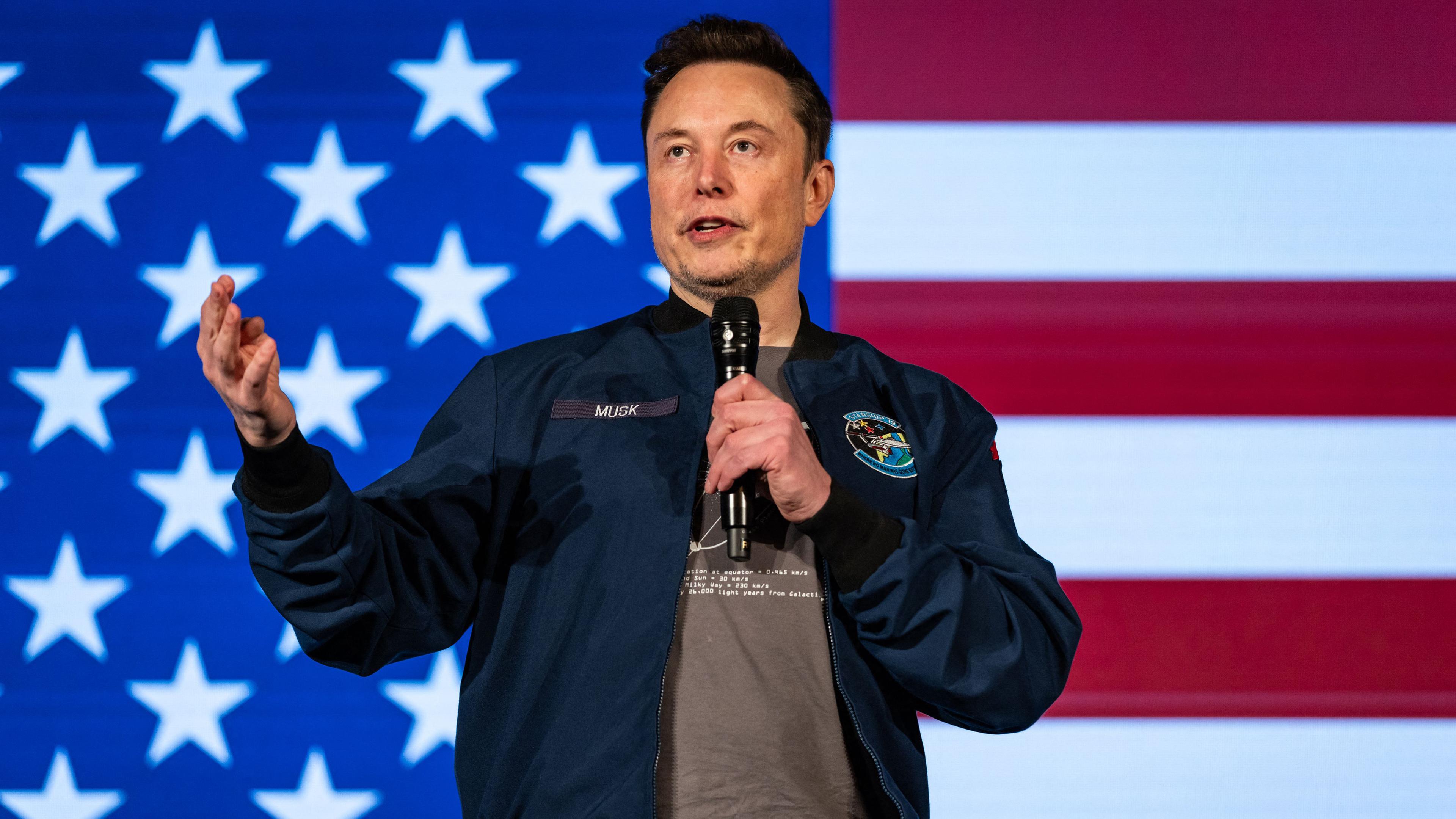 Elon Musk am 26.10.2024 in Lancaster.