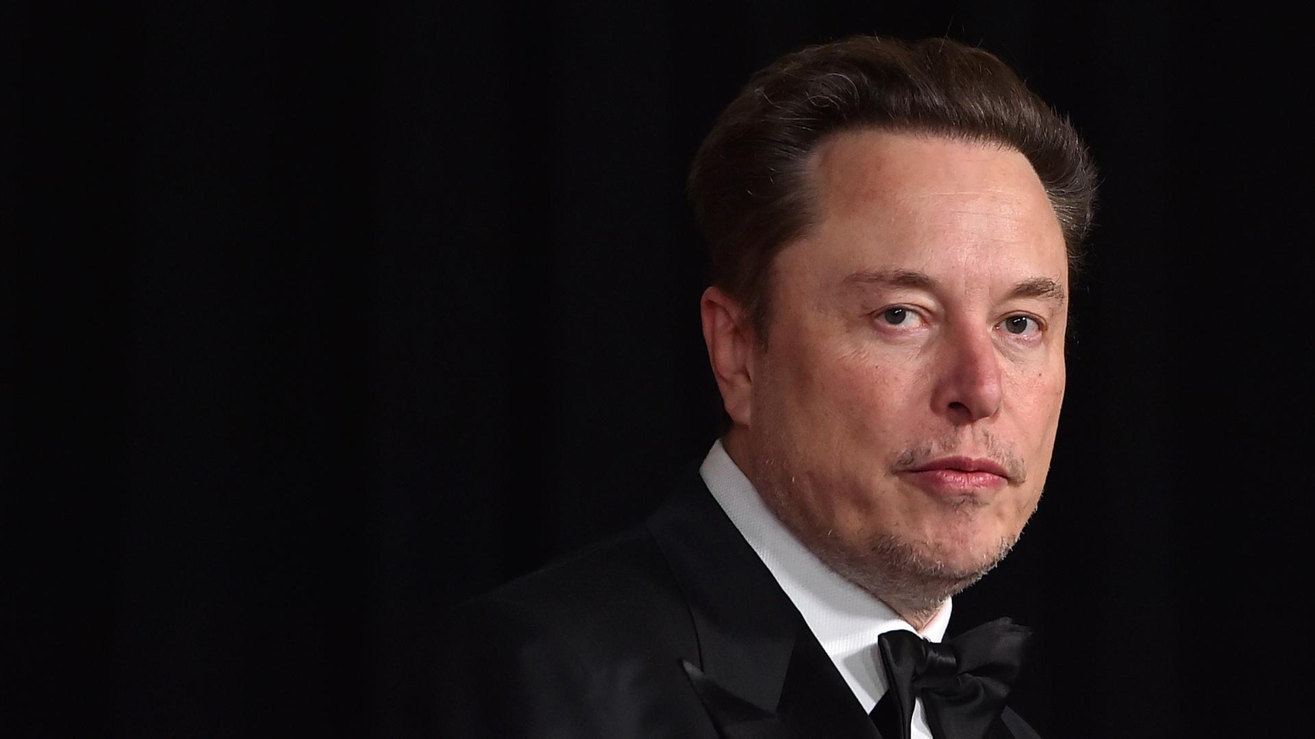 Elon Musk auf einer Preisverleihung im Oscar-Museum in Los Angeles