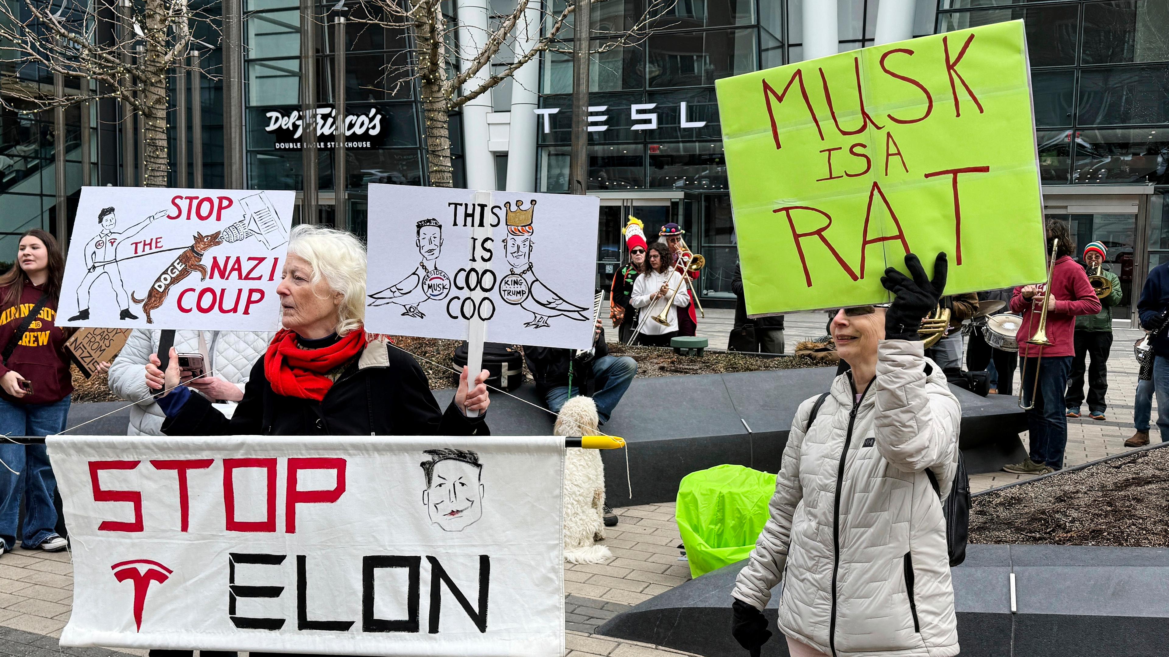 Boston: Proteste gegen Elon Musk