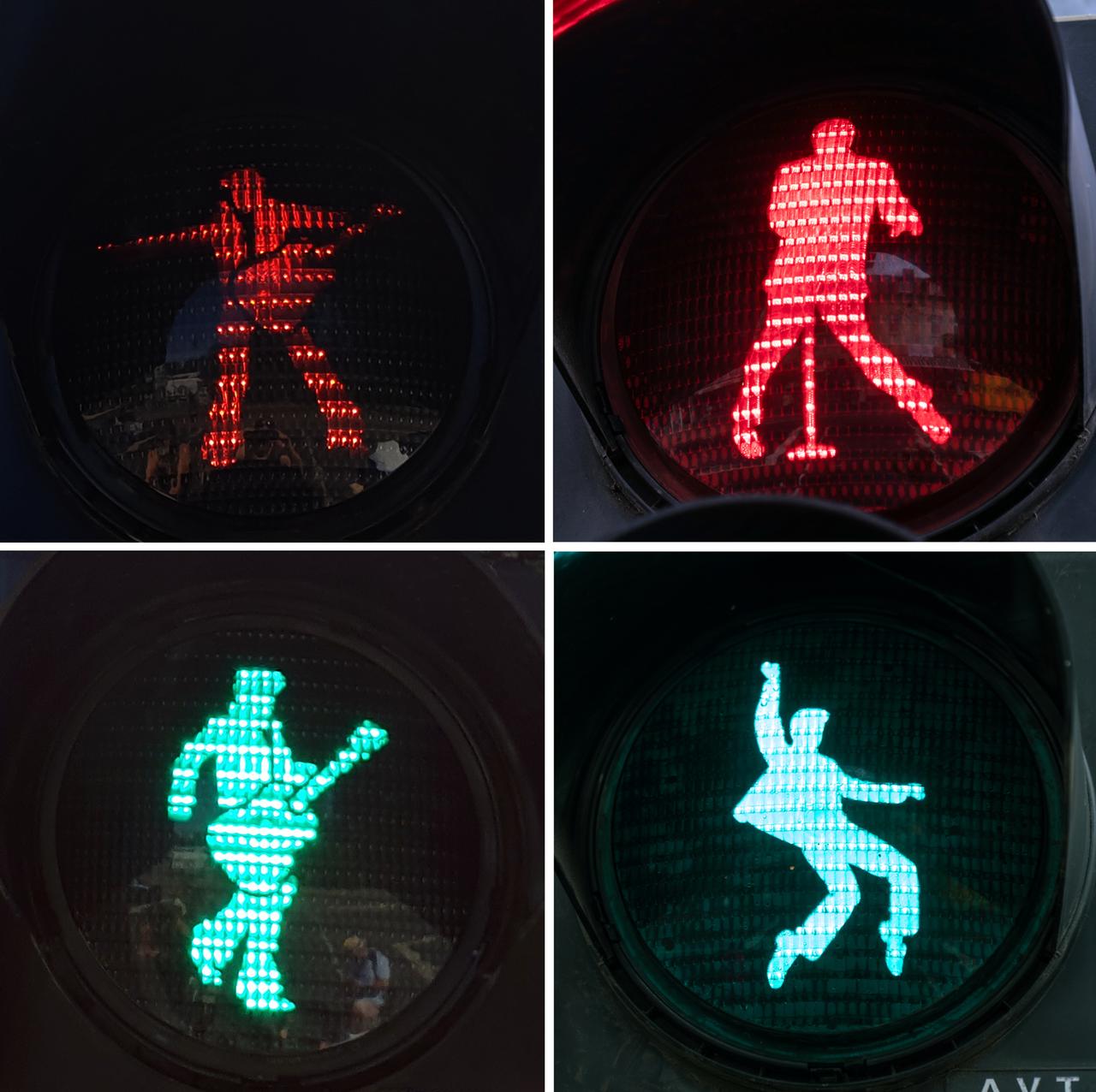 Elvis Presley als Ampelfigur