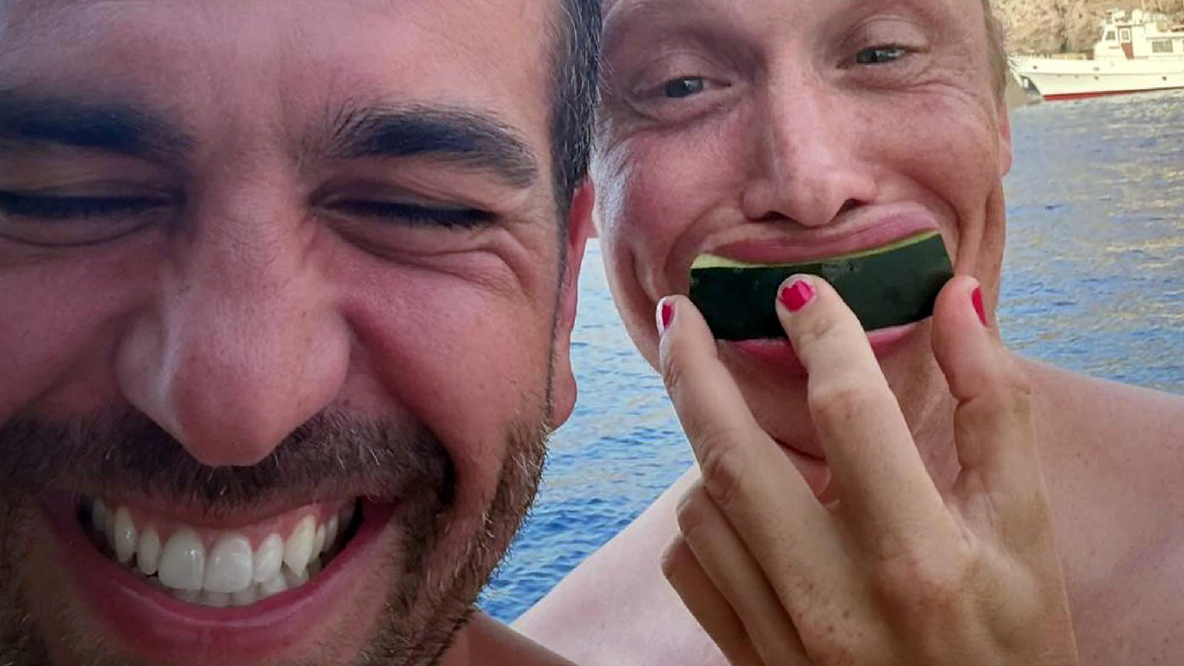 Die Schauspieler Elyas M’Barek und Matthias Schweighöfer im Urlaub auf Ibiza.