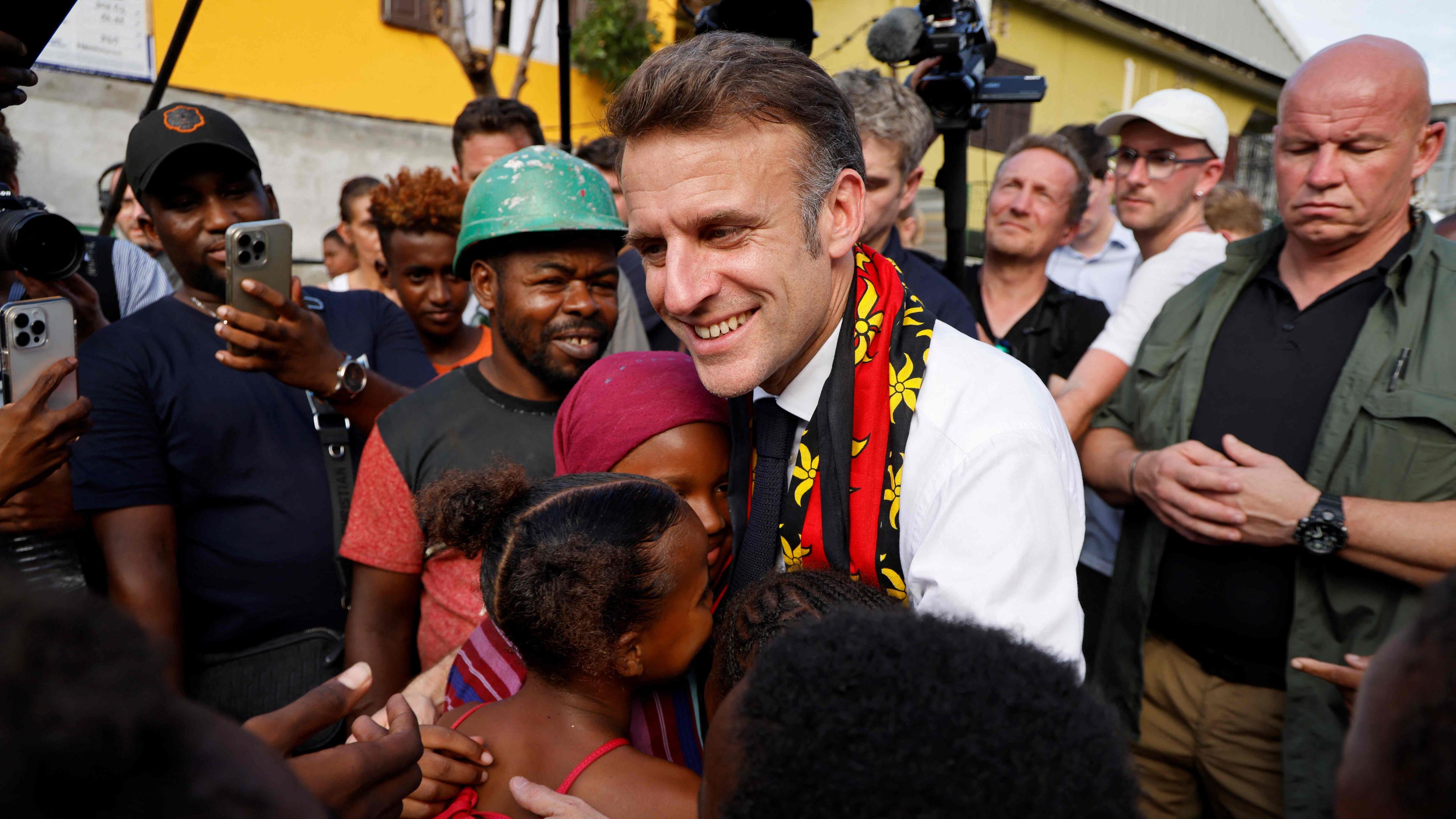 Emmanuel Macron auf Mayotte