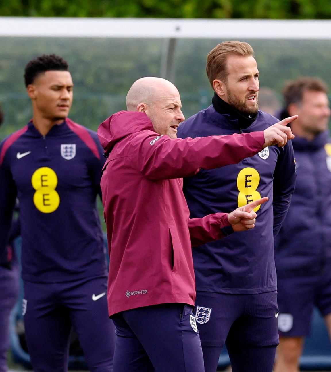 England-Kapitän Harry Kane und Interimstrainer Lee Carsley