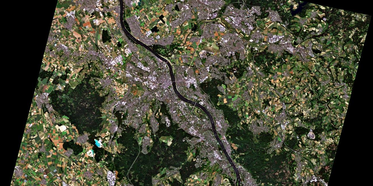 Satellitenbild von Bonn